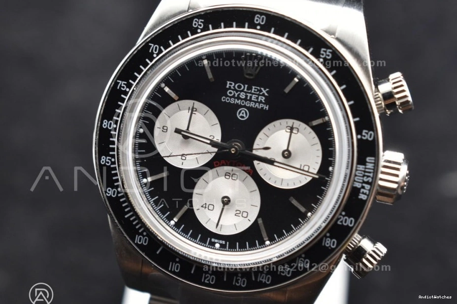 Daytona on SS Dial ADGF SS Edition 825 Black White Bracelet Best Comfortable A 1114